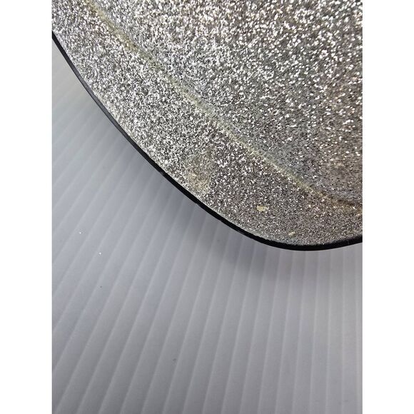 Deb Heels Silver Glitter All Over Sz 9 - Picture 5 of 10